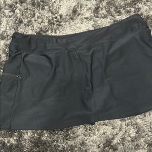 Black Athletic Skort with Pocket